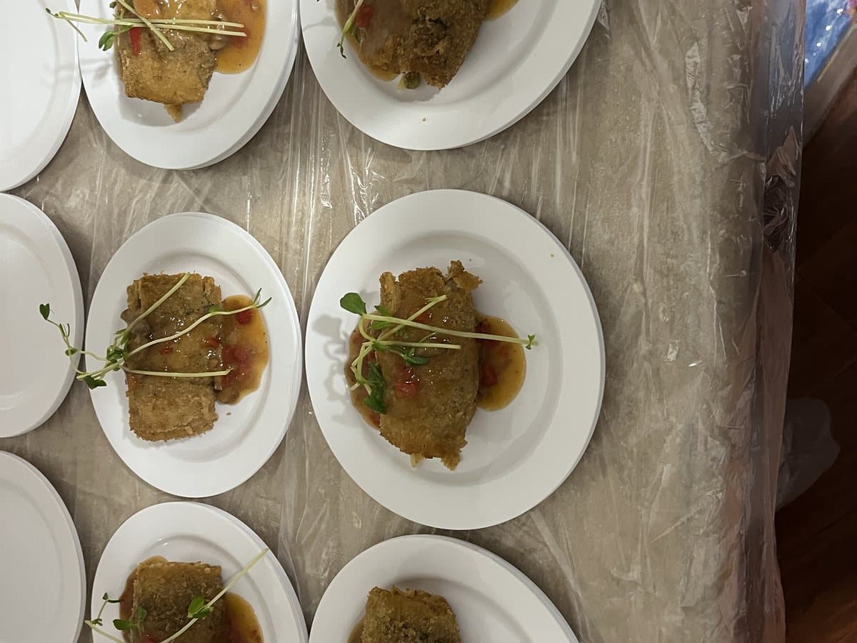 Battered Chicken with Sauce