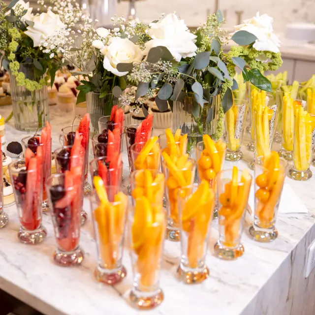 A fruit display from the Mashmanim kitchen