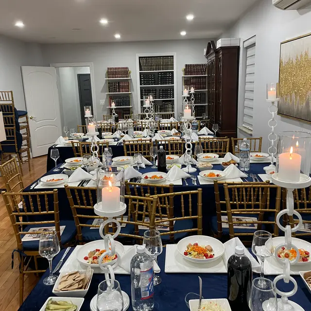 A bar mitzvah seudah catered by Mashmanim