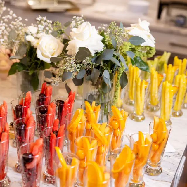 A fruit display from the Mashmanim kitchen