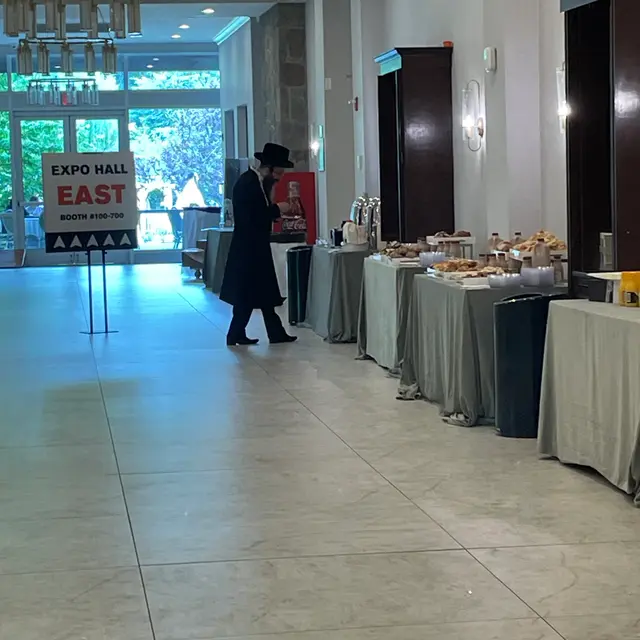 A hall set for a simcha by Mashmanim