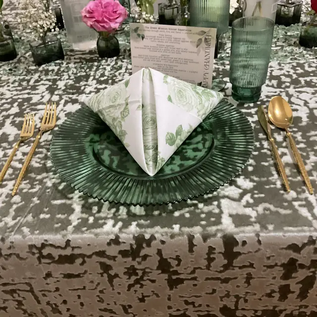 A hall set for a simcha by Mashmanim