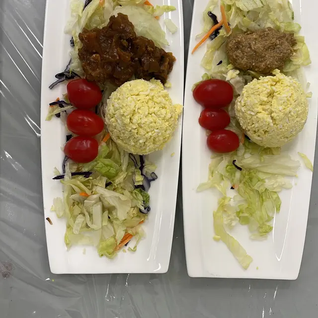 A Shabbos table set by Mashmanim