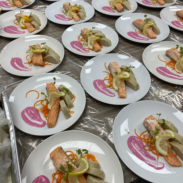 A Shabbos table set by Mashmanim