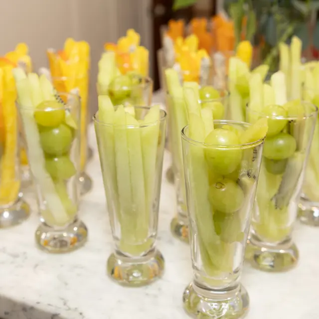 A fruit display from the Mashmanim kitchen